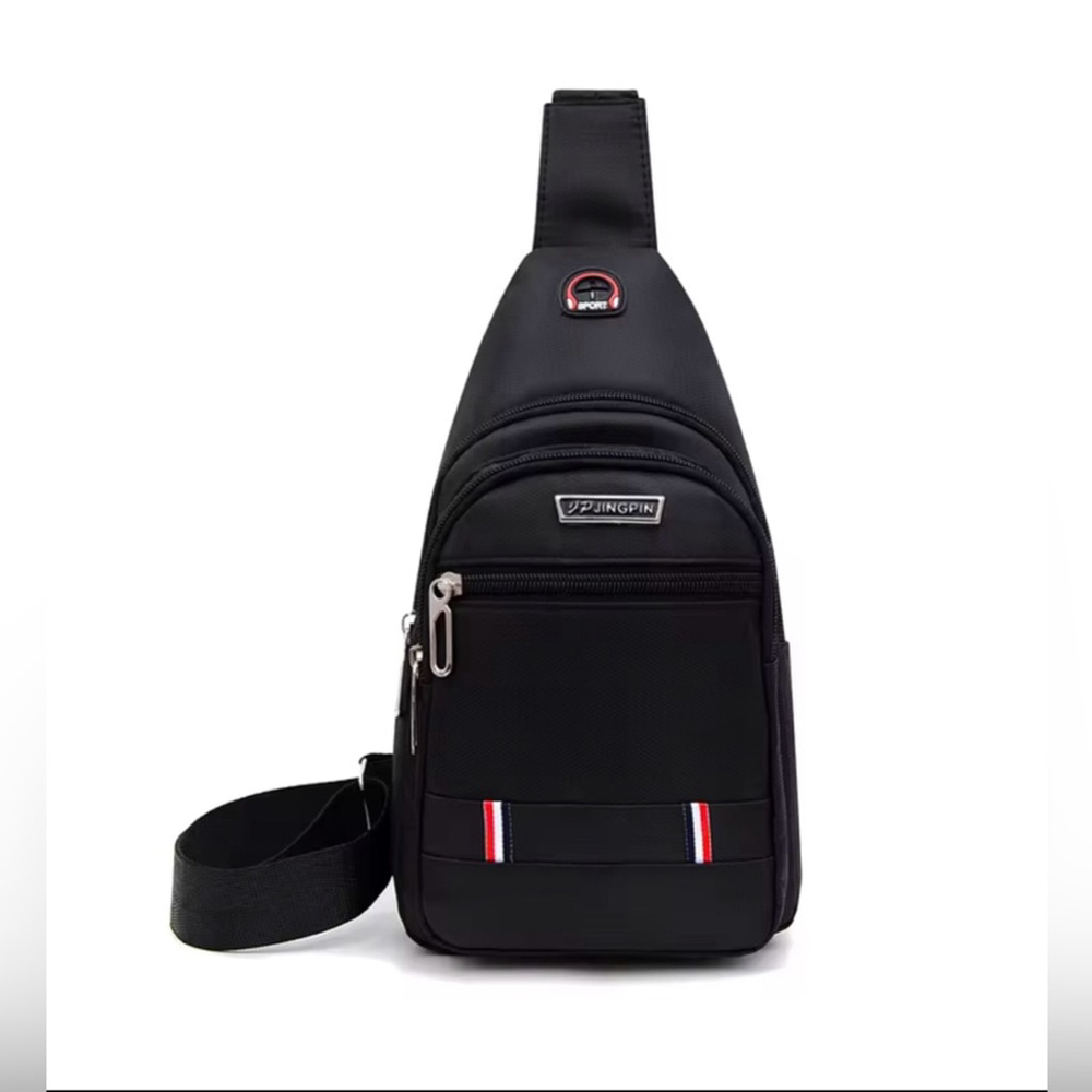 Men's lightweight chest/ shoulder travel bag~ black